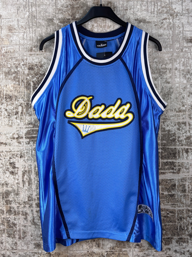 Mens Vintage Dada Supreme Blue Basketball Jersey