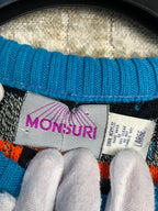 Monsuri Textured Wave Knit Sweater