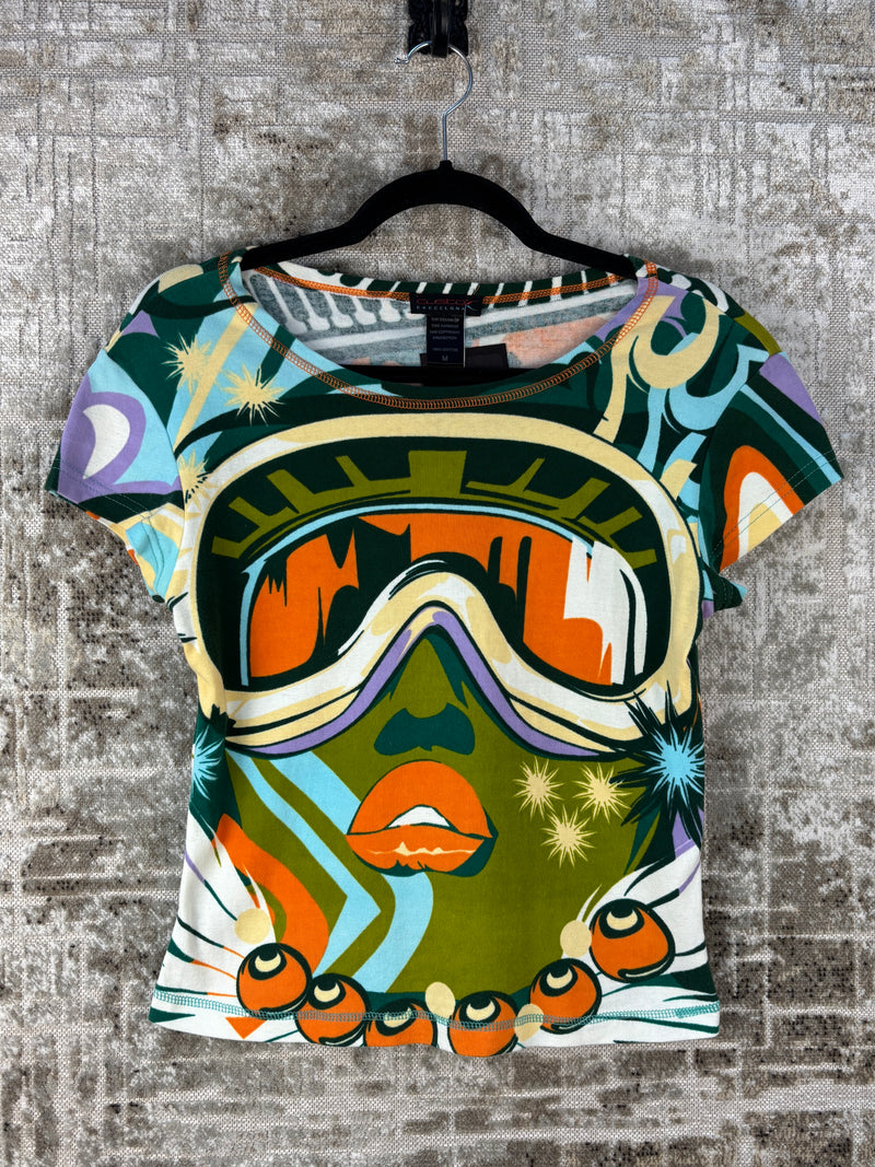 Women's Y2K Custo Barcelona Graphic T-shirt