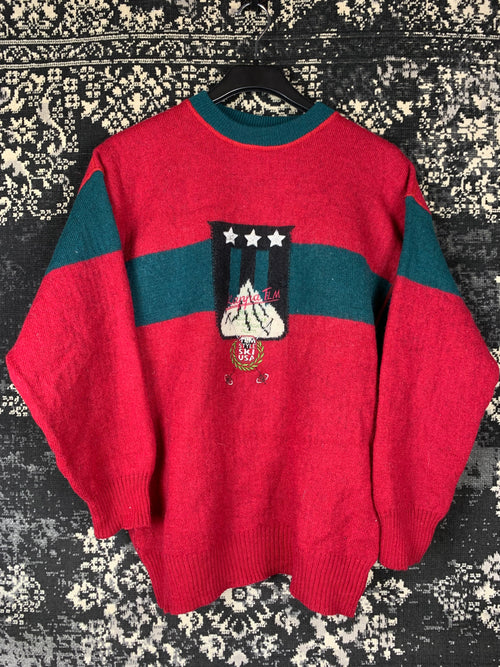 Men's Vintage Kappa Burgundy Sweater