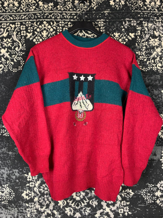 Men's Vintage Kappa Burgundy Sweater