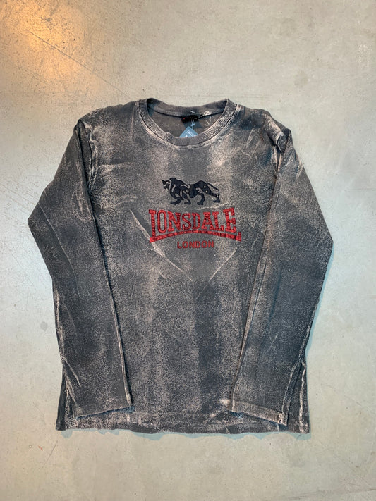 Vintage LONSDALE Gray Long Sleeve T-Shirt
