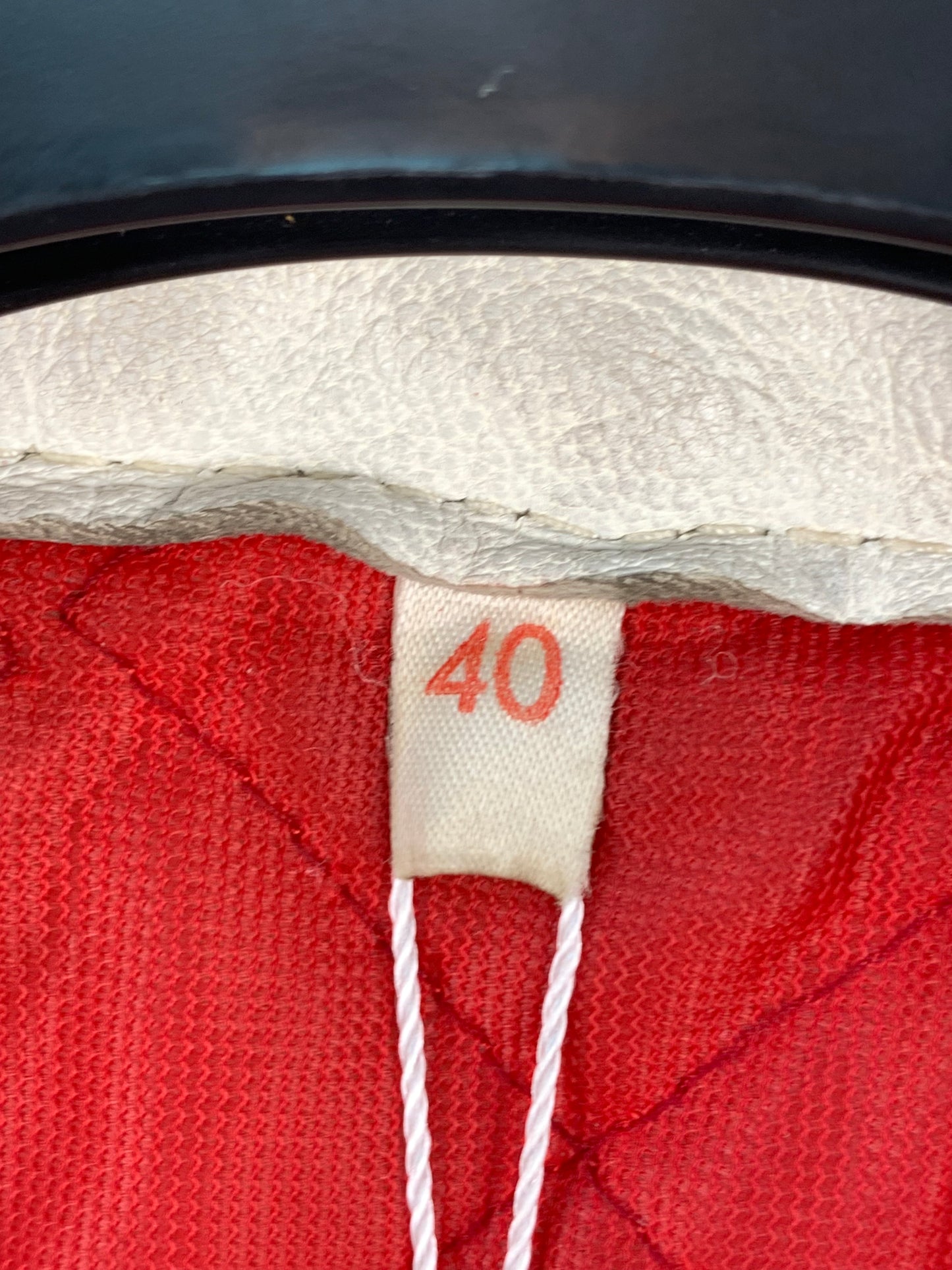 Mens Vintage Akta Getskinn Red Motorcycle Leather Jacket