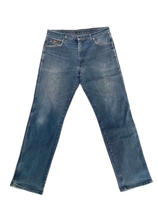 Wrangler Mid Wash Straight Leg Jeans