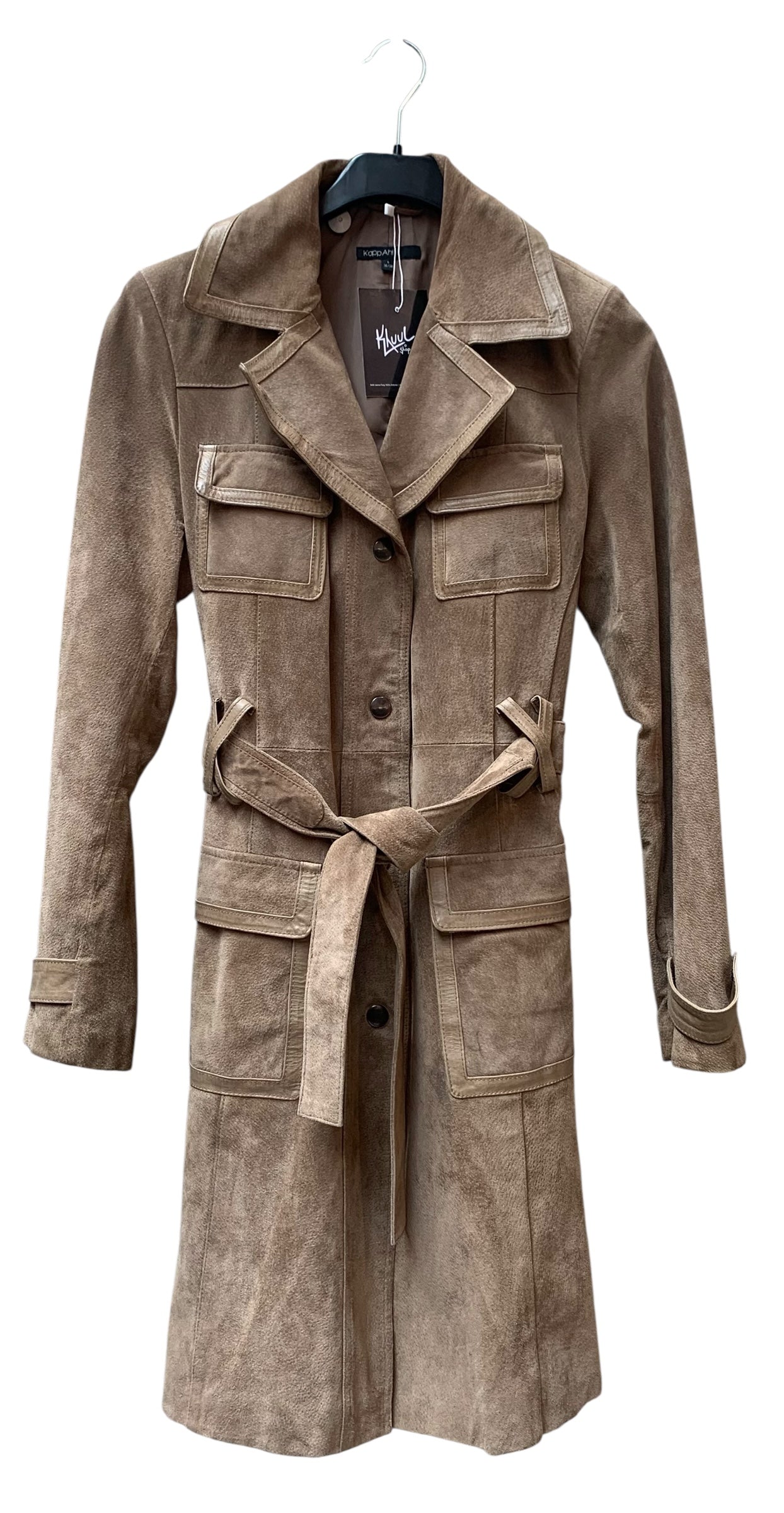 KappAhl Belted Leather Trench Coat