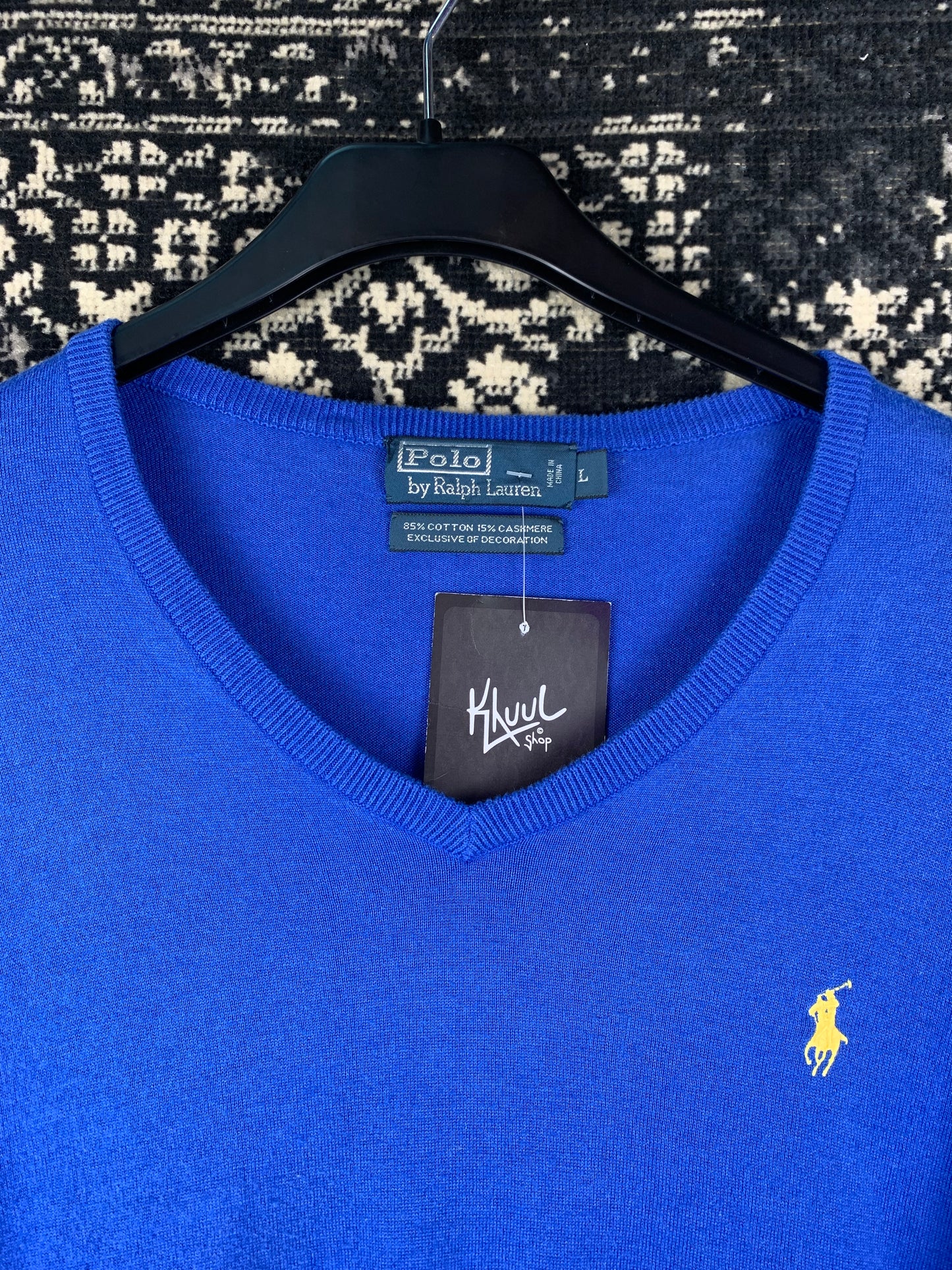 Men’s Polo Ralph Lauren Blue Cotton Jumper