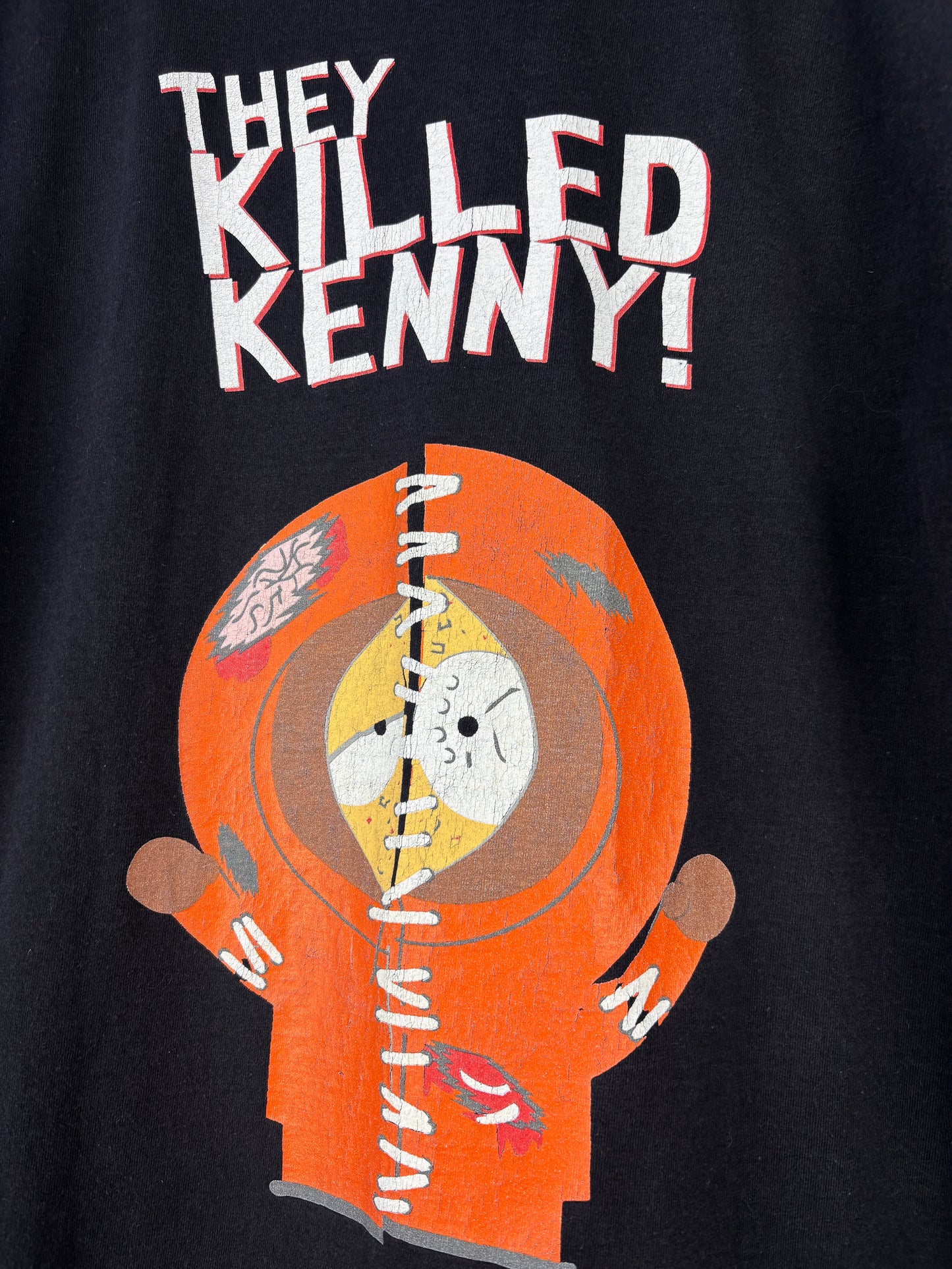 Men South Park Kenny “Oh My God / They Killed Kenny” Black Graphic T-Shirt