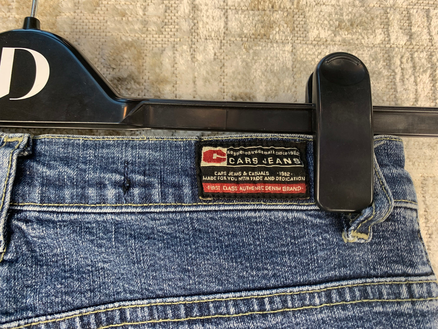 Women's Y2K Washed Blue Flared Jeans