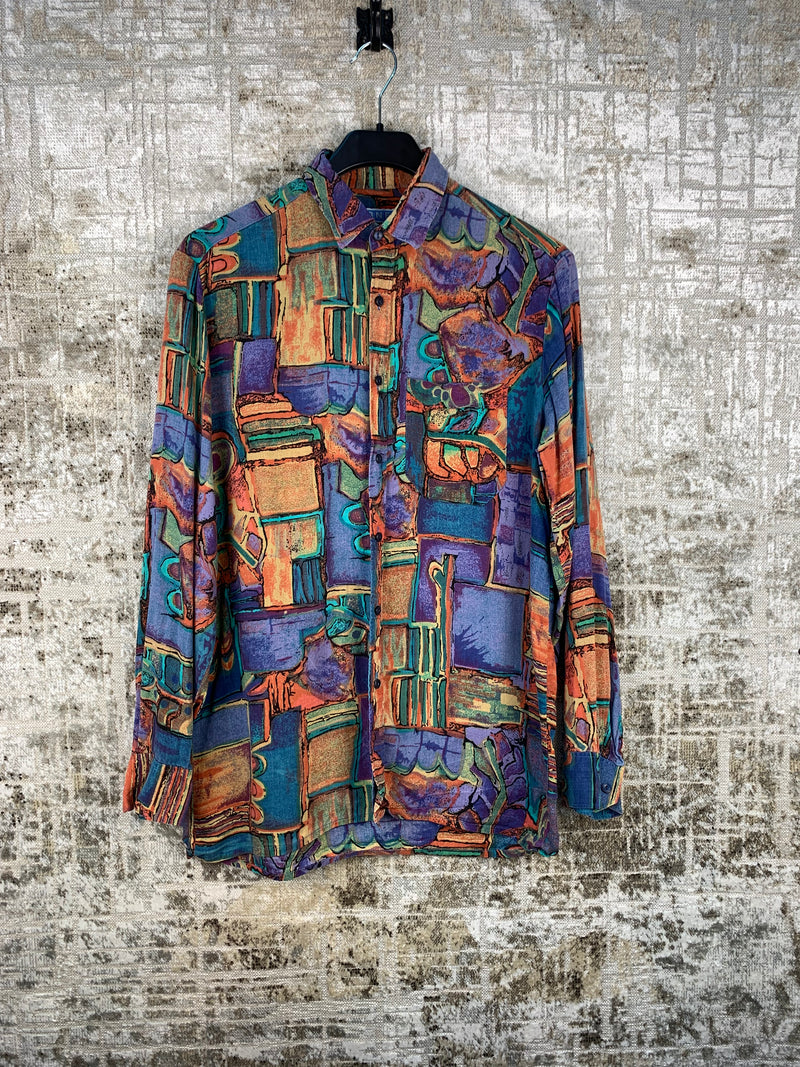 Men's Vintage Halonen Colourful Button Up Shirt