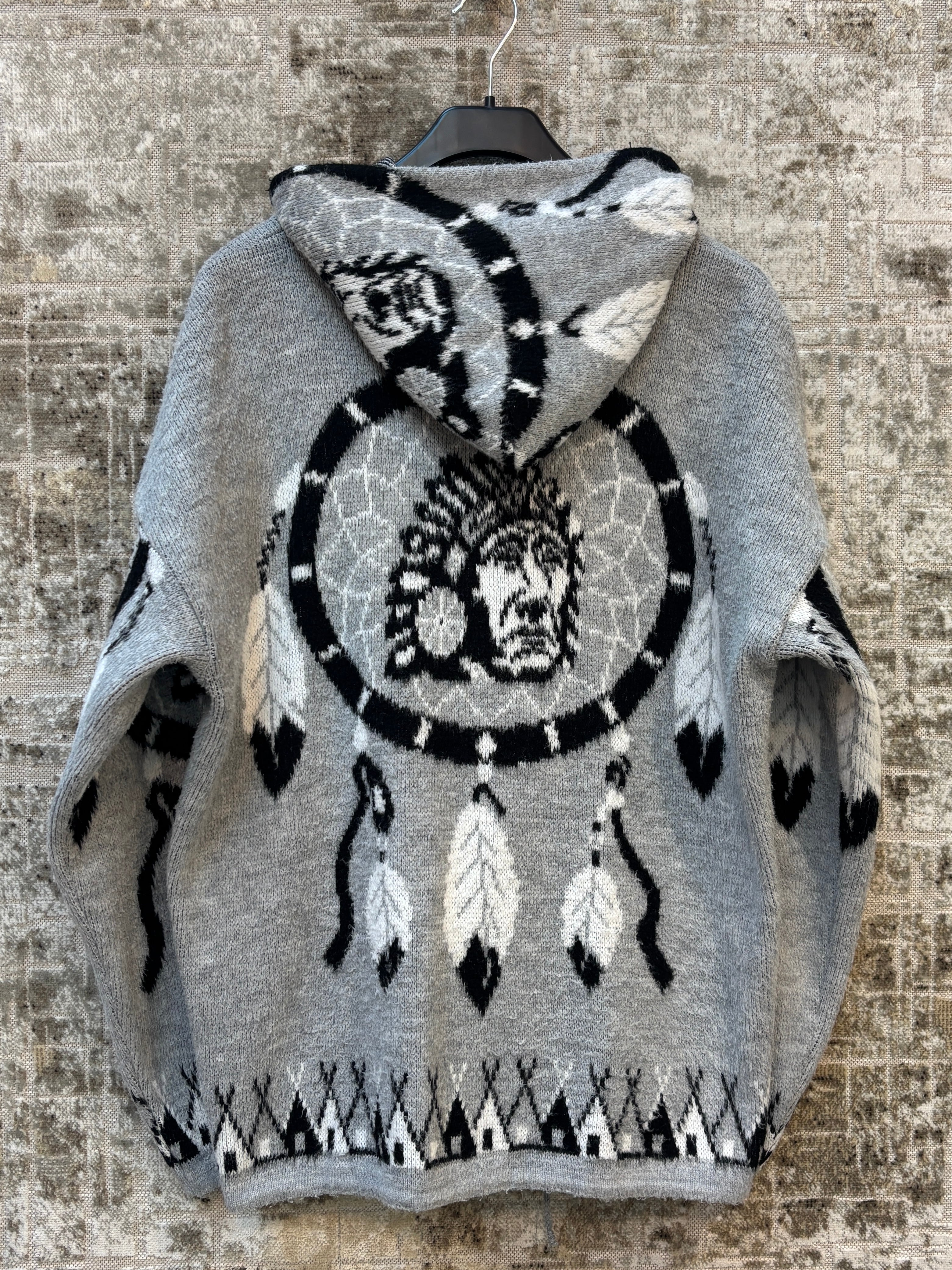 Dreamcatcher Knit Zip Hooded Cardigan