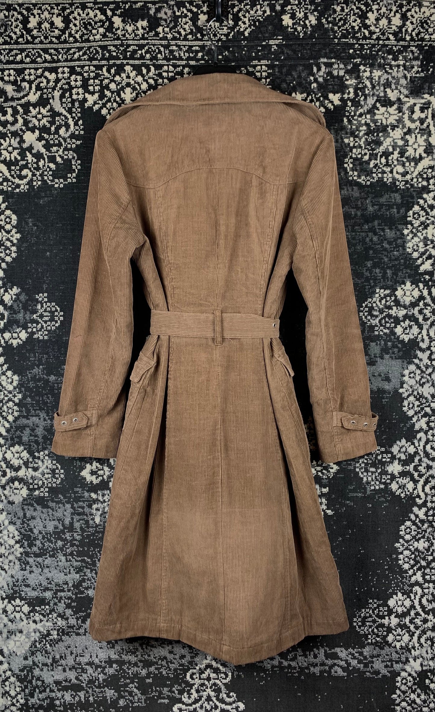 Womens Y2K Vero Moda Velvet Trench Coat