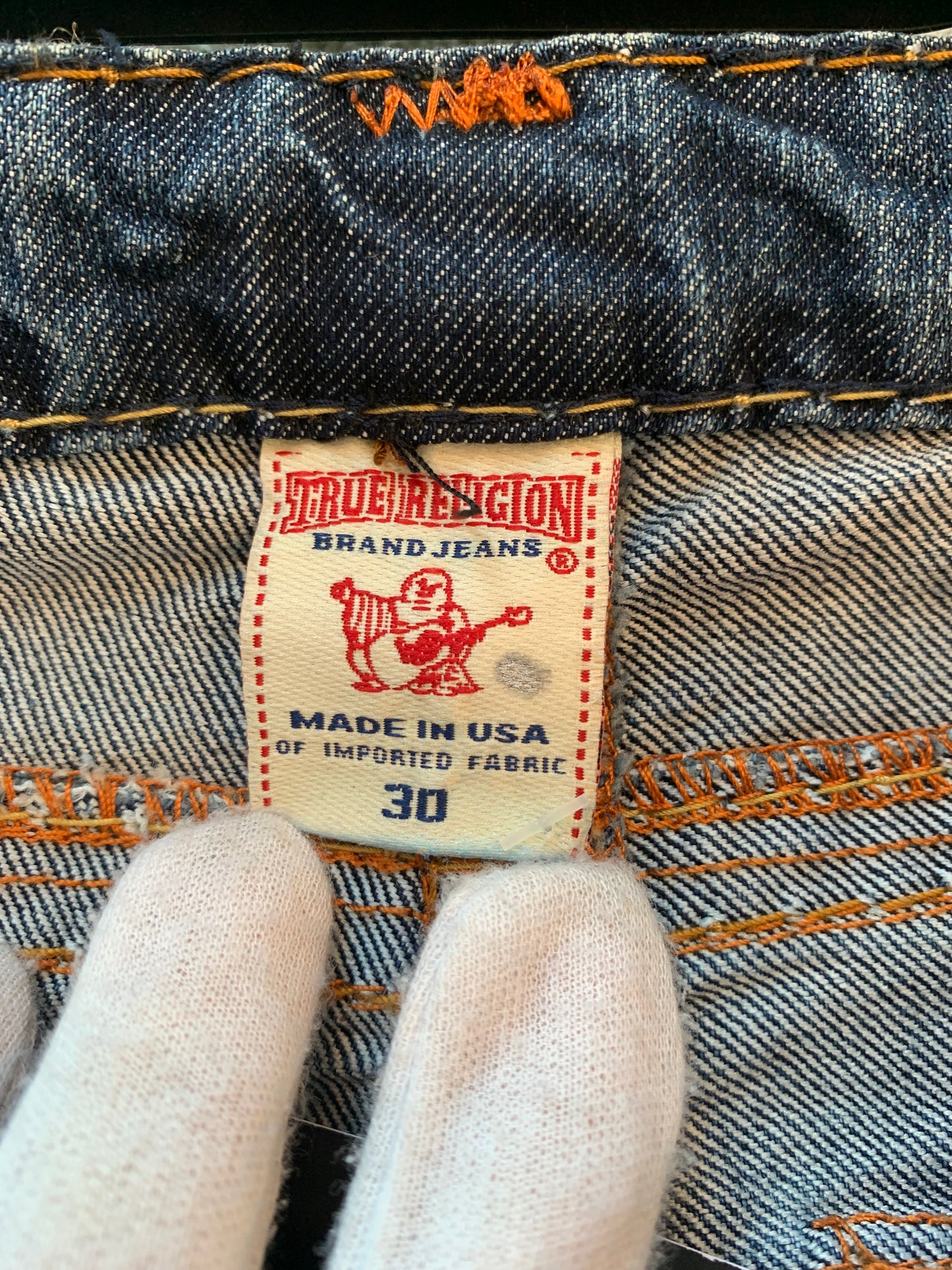 True Religion Rhinestone Straight Jeans