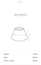 Womens Vintage Checkered Mini Skirt