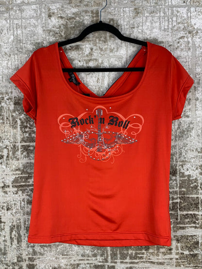 Women's Y2K Rock 'n' Roll Red T-Shirt