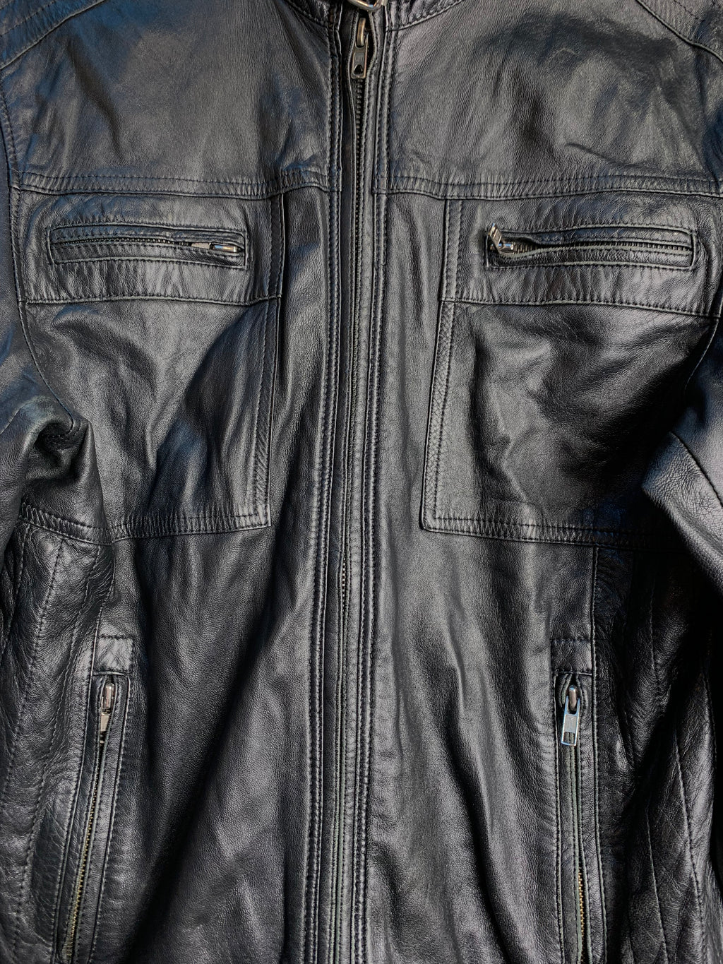 Calisyo Lambskin Leather Biker Jacket