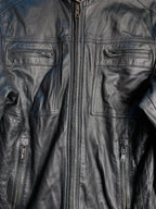 Calisyo Lambskin Leather Biker Jacket