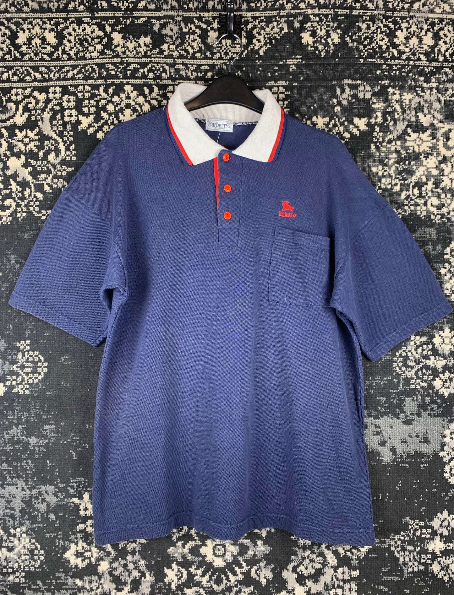 Mens Vintage Burberrys Polo Shirt