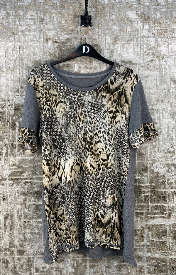 Womens Y2K Animal Print Top