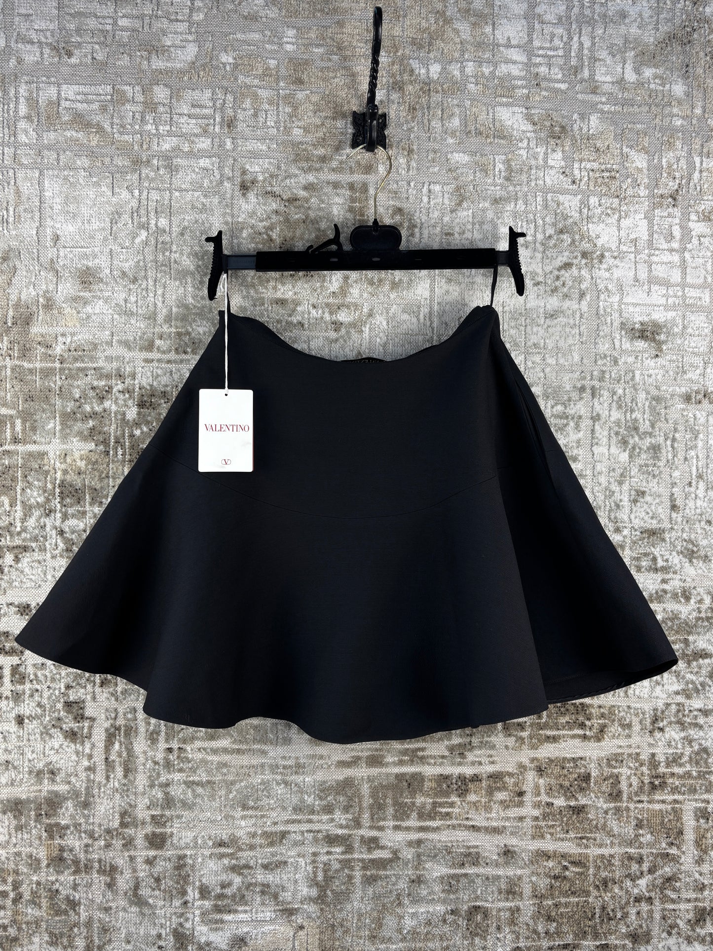 Valentino Garavani Flounced Crepe Skirt