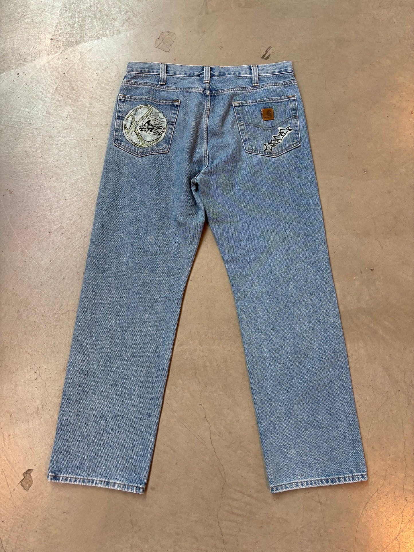 Custom Hand-Painted Carhartt Jeans by Hugo