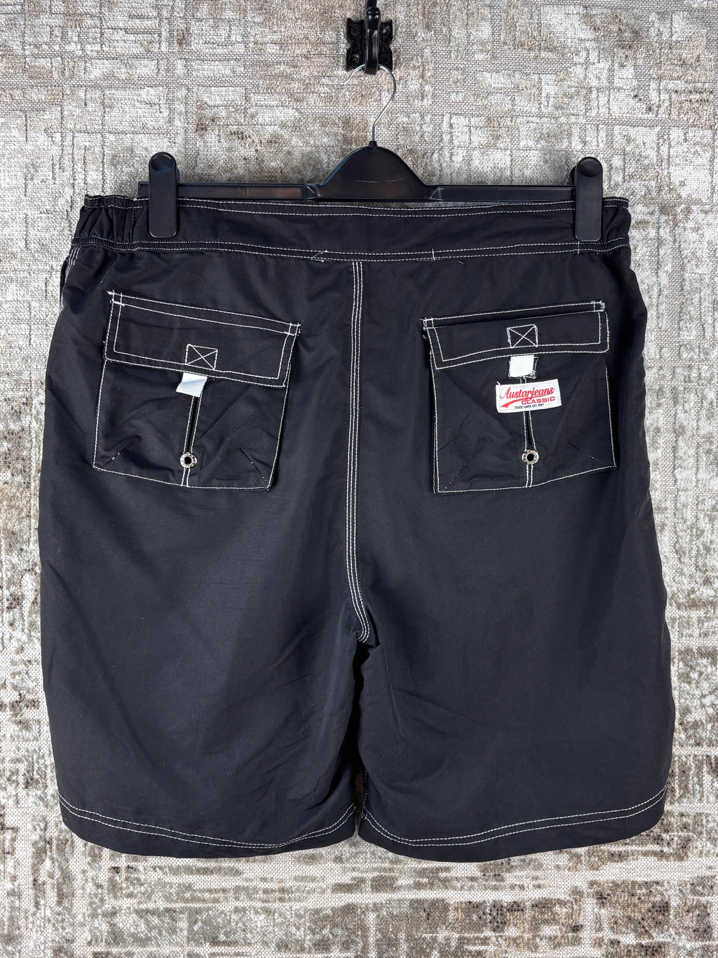 Men's Y2K Austar Jeans Black Surf Shorts