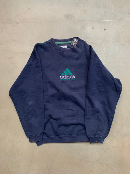 Y2K Adidas Equipment Navy Blue Sweatshirt