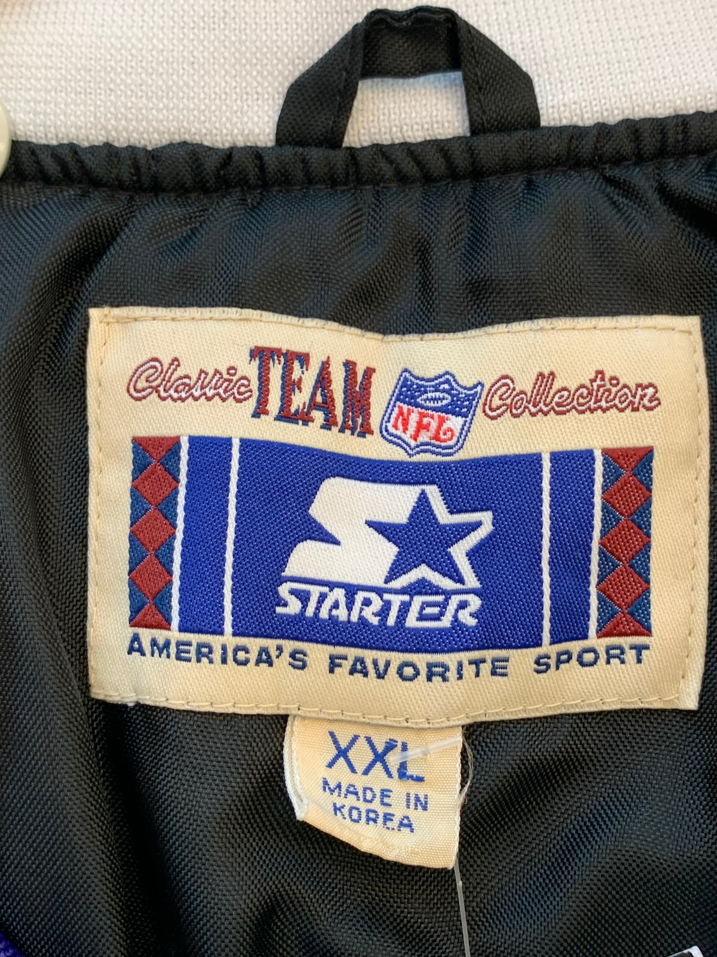 Mens Vintage Starter Super Bowl XXVI Pullover Jacket