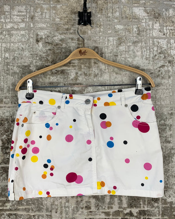 Womens Vintage Y2K Zoe London Polka Dot Mini Skirt