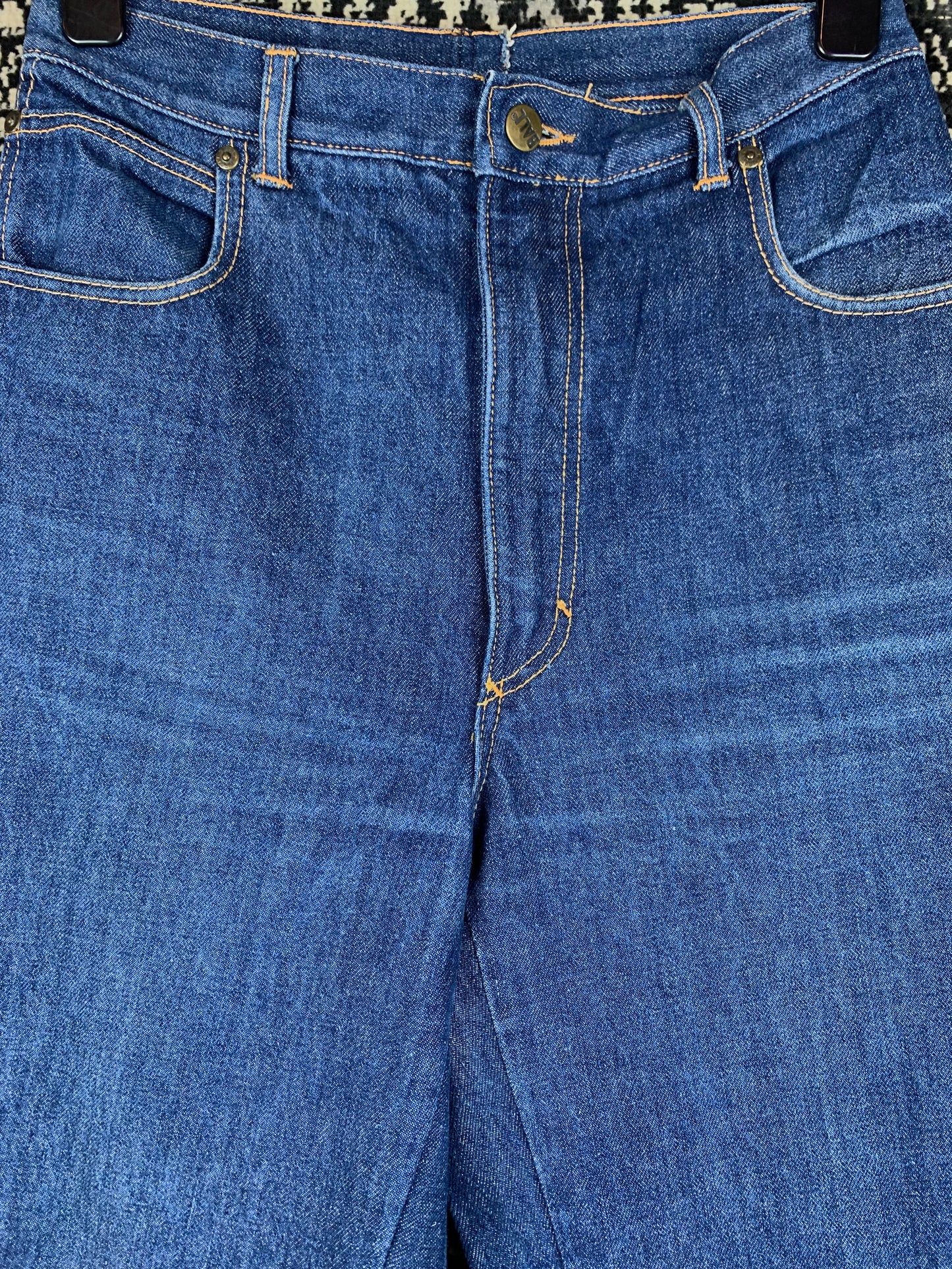 Men's Vintage Blue Flared Long Jeans