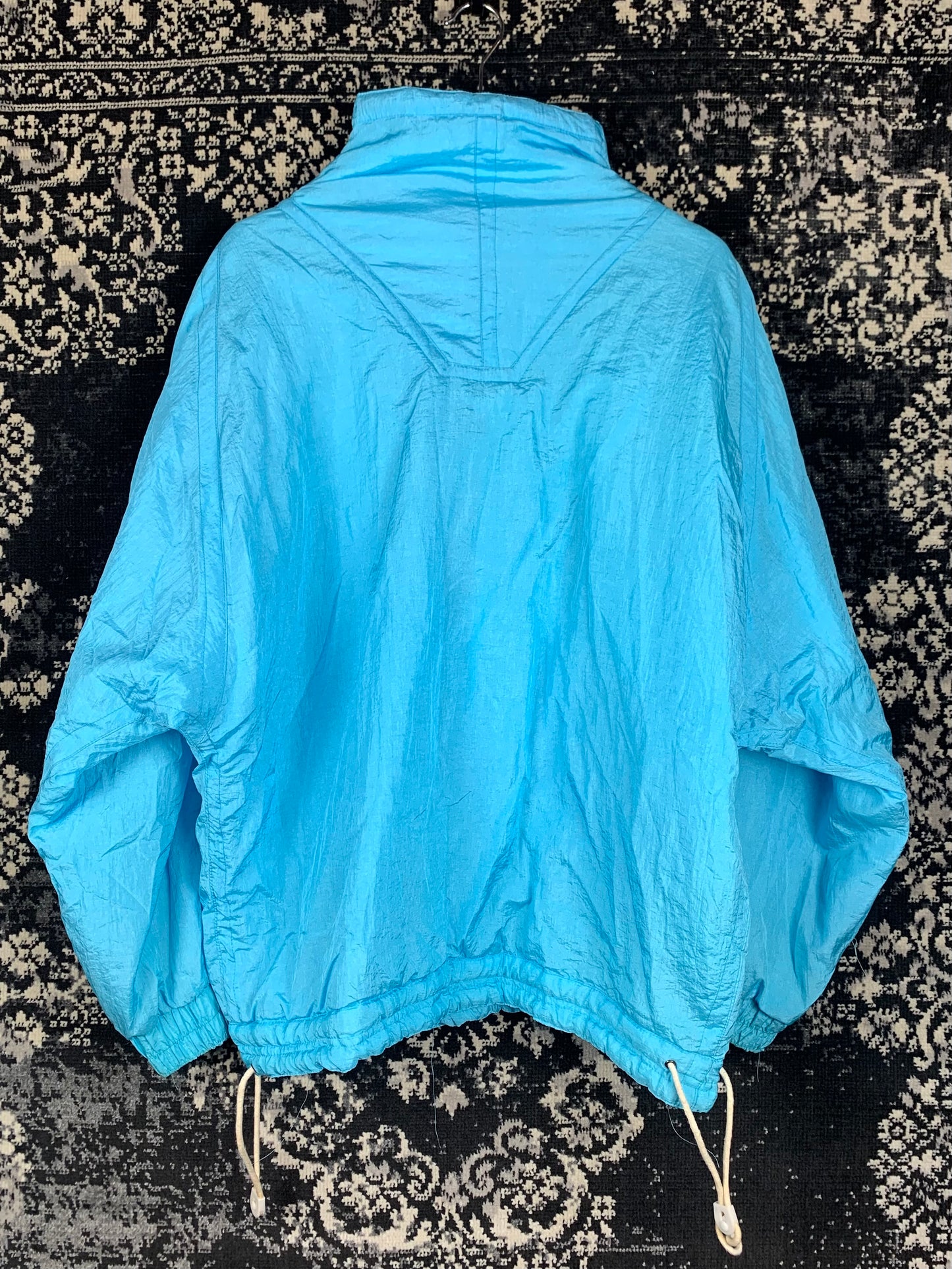 Men's Vintage Light Blue Lace-Up Ski Jacket