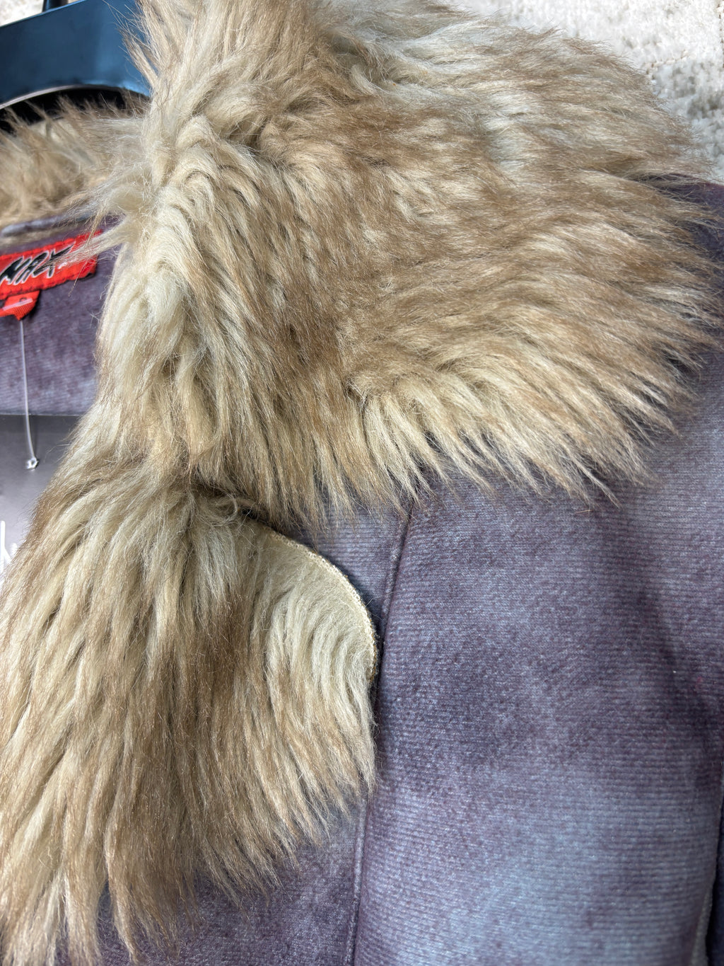 Max AG Y2K Afghan Faux Fur Penny Lane Jacket