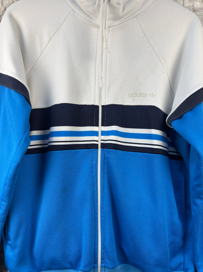 Mens Vintage Adidas Blue White Track Jacket