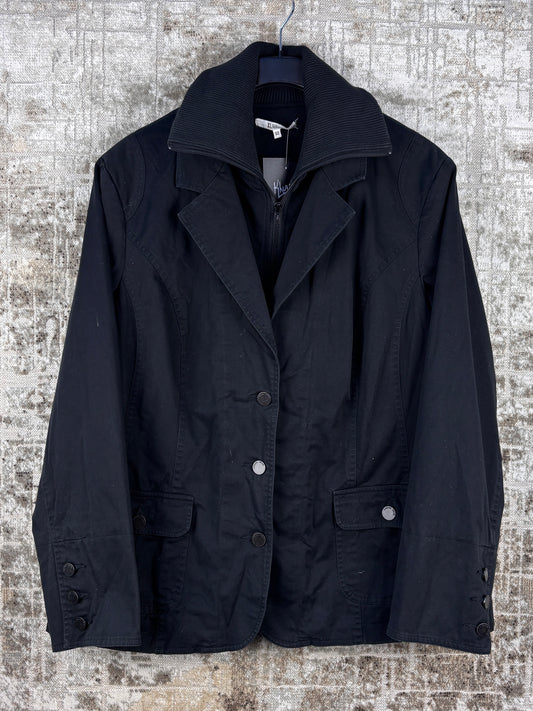 Men Vintage Y2K Black Casual Lightweight Jacket