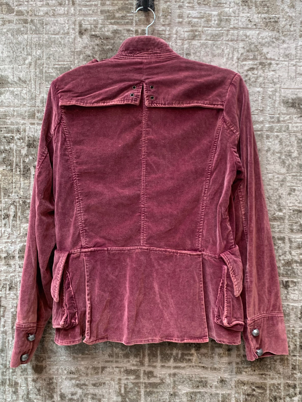 Velvet Military Style Jacket
