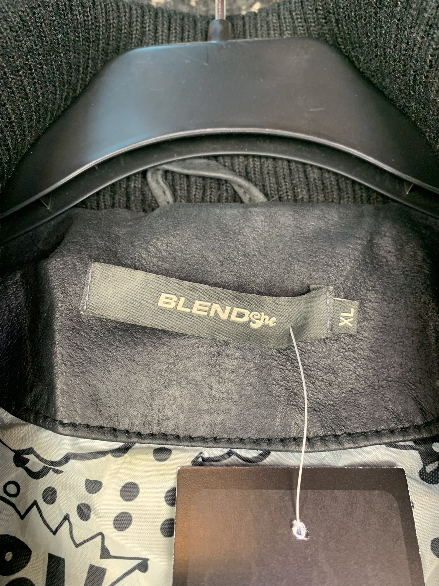 Unisex Y2K Black Faux Leather Bomber Jacket