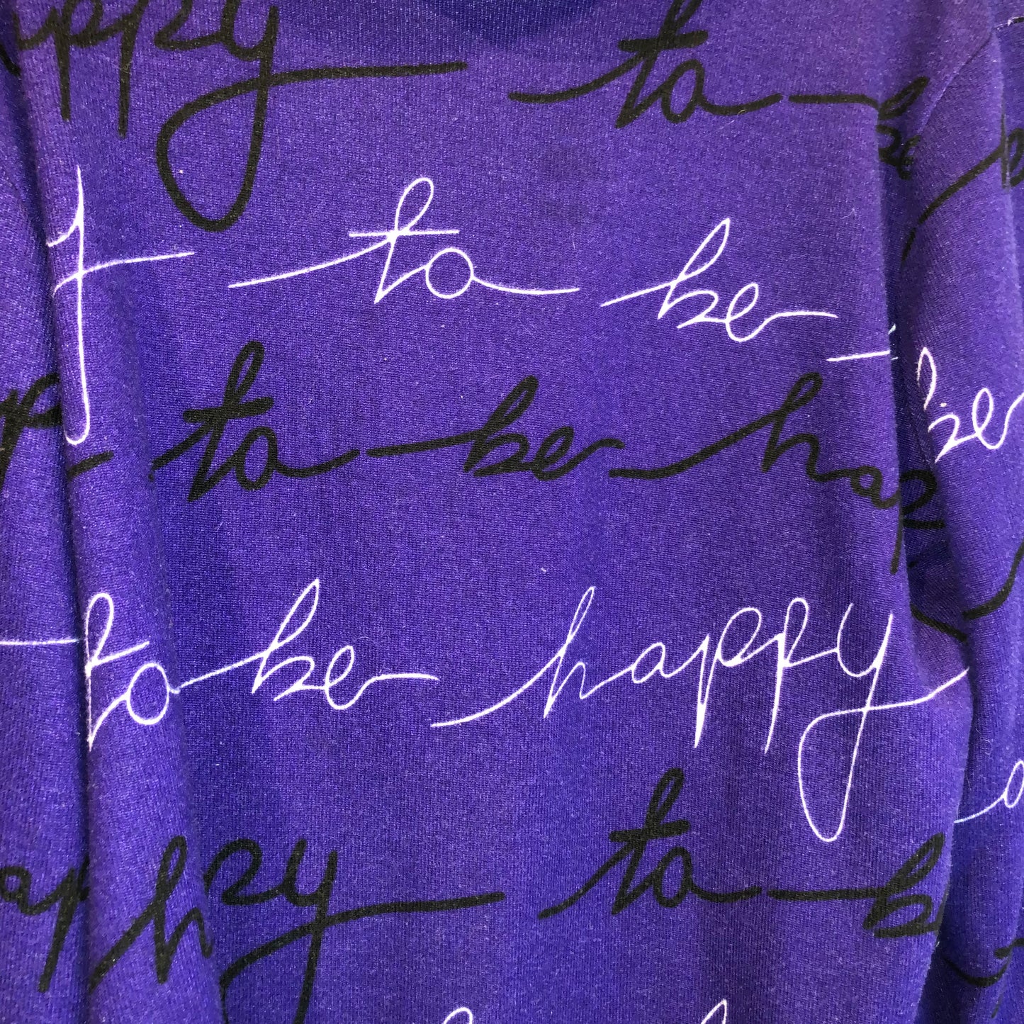 Vintage ''BE HAPPY'' Turtleneck