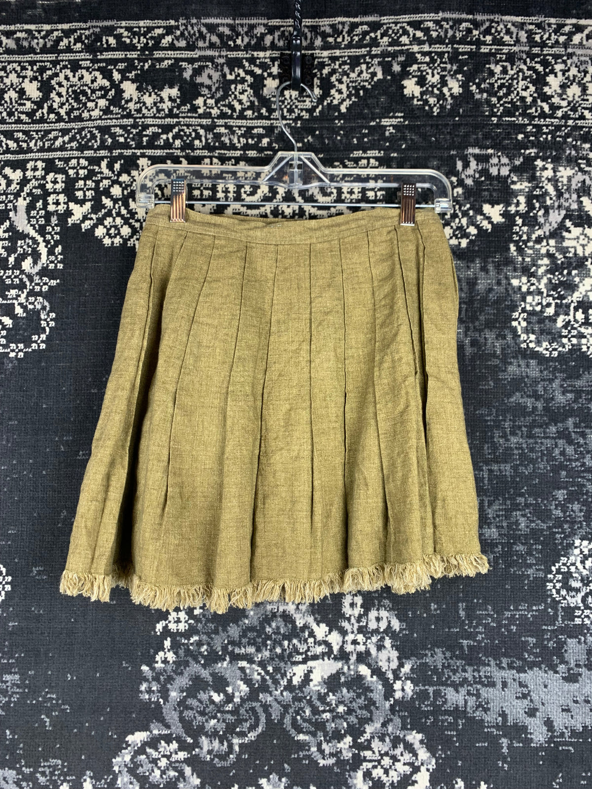 Vintage Women’s Boho Frayed Hem Mini Skirt