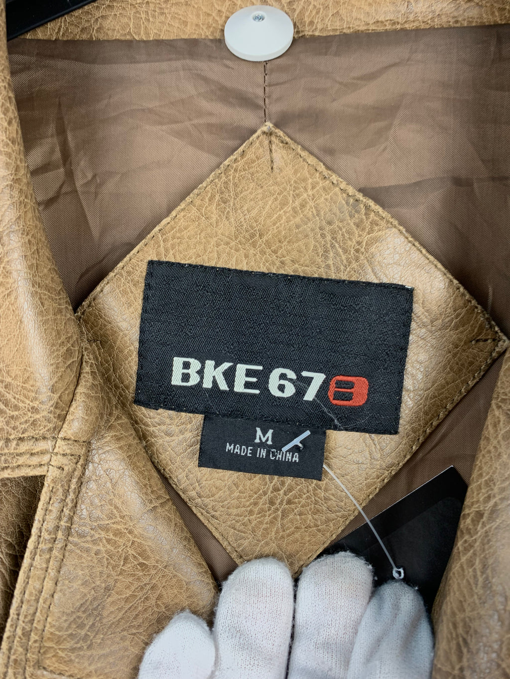 BKE67B Mens Brown Leather Coat
