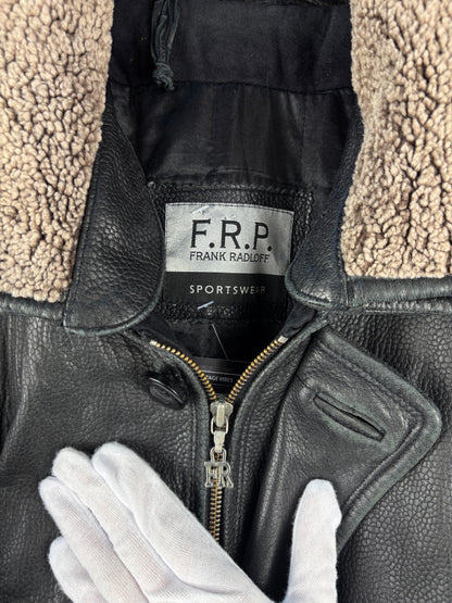 Men's Vintage Frank Radloff Black Leather Jacket