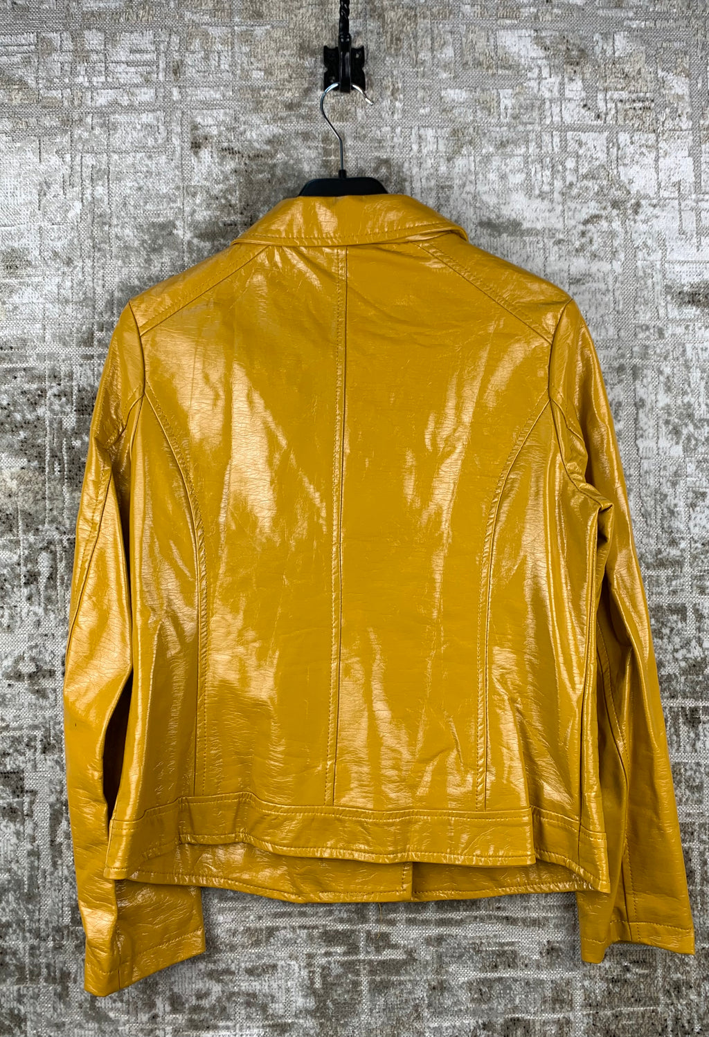 Womens Kelrebec Mustard Biker Jacket