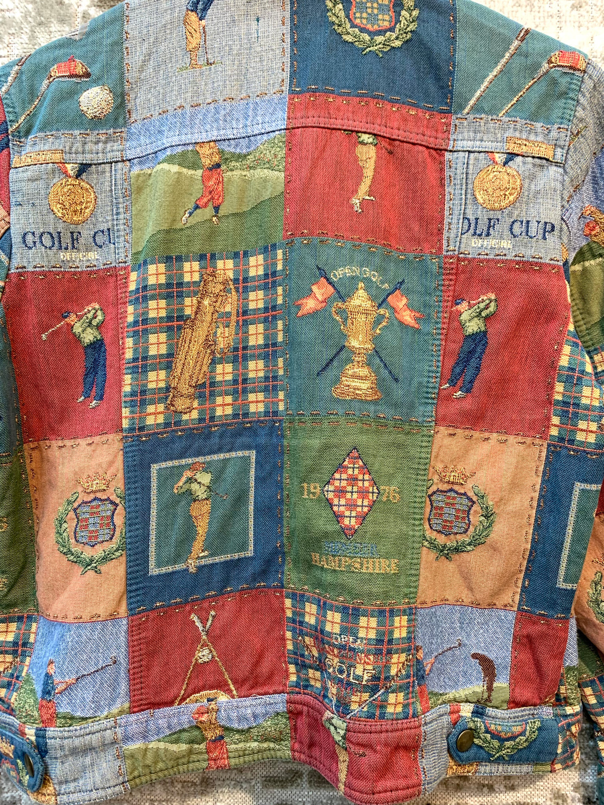 Kriss Golf Tapestry Trucker Jacket