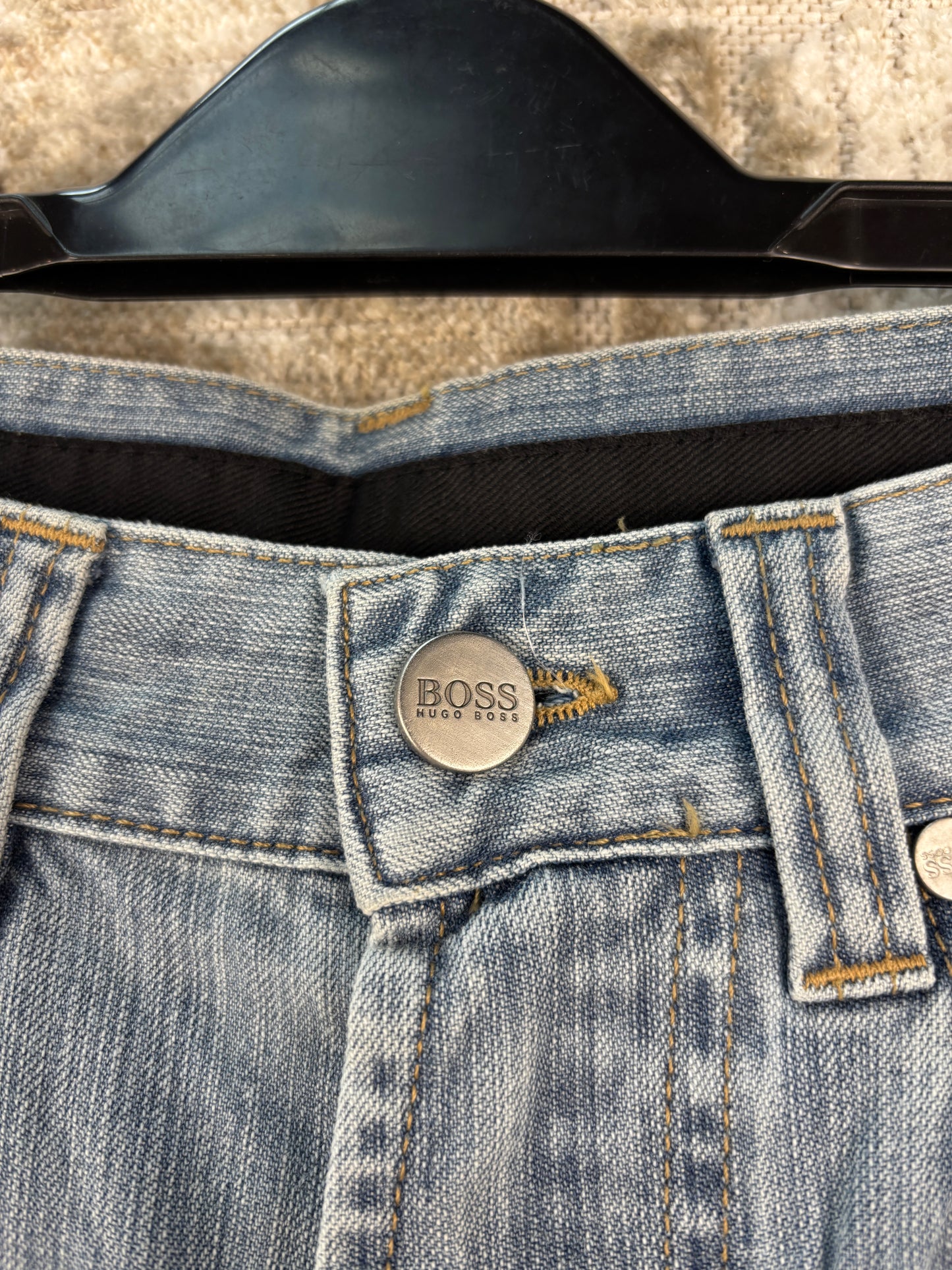 Women's Y2K Hugo Boss Light Wash Straight Leg Jeans
