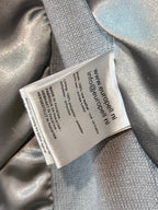 Pastel Blue Leather Blazer Jacket