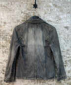 Womens Y2K Dark Grey Jean Jacket