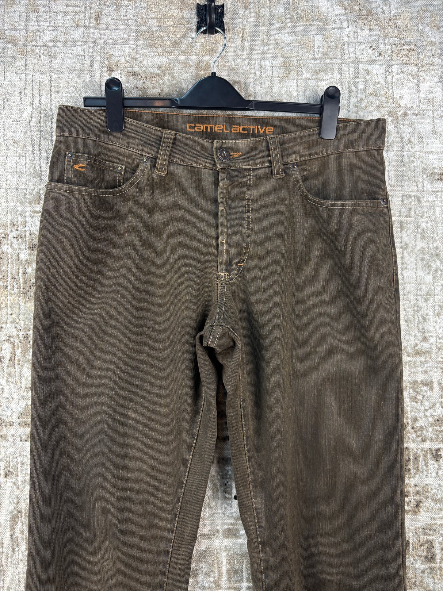 Mens Vintage Camel Active Brown Jeans