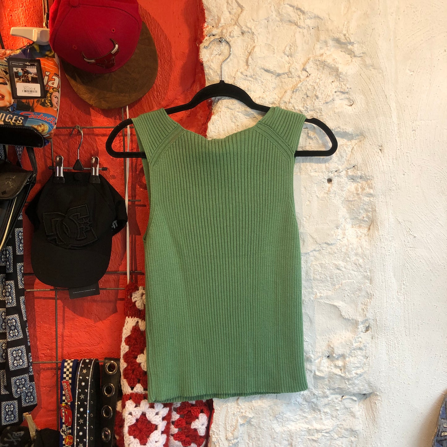 Green Knit Top