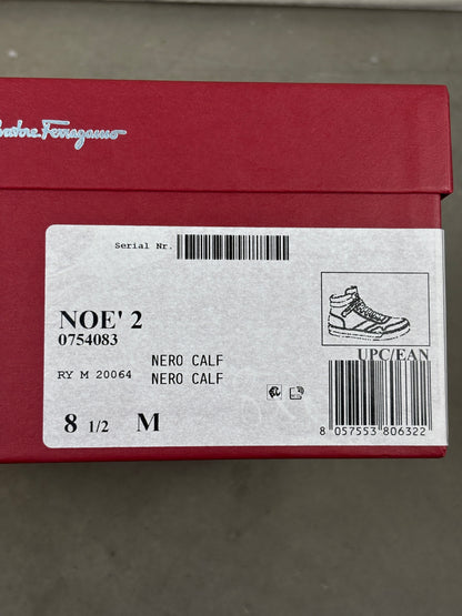 Ferragamo Embossed High-Top Sneakers