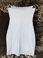Y2K Women’s Light Blue Lace-Up Bodycon Mini Dress