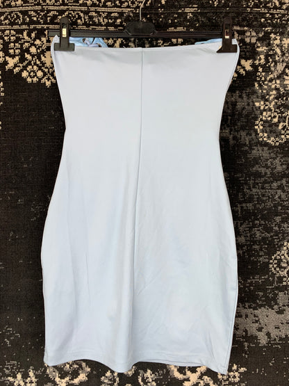 Y2K Women’s Light Blue Lace-Up Bodycon Mini Dress