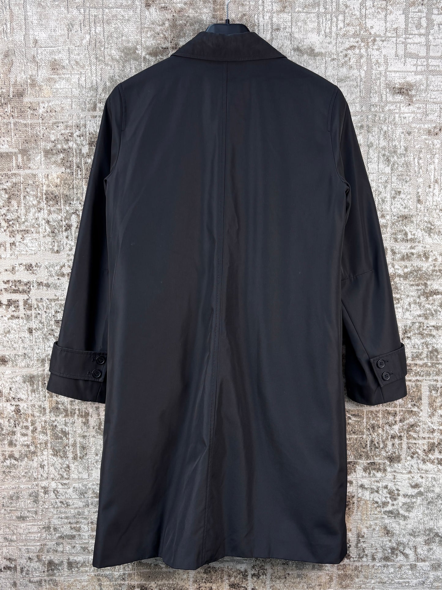 Unisex Vintage Hennes Black Straight Coat